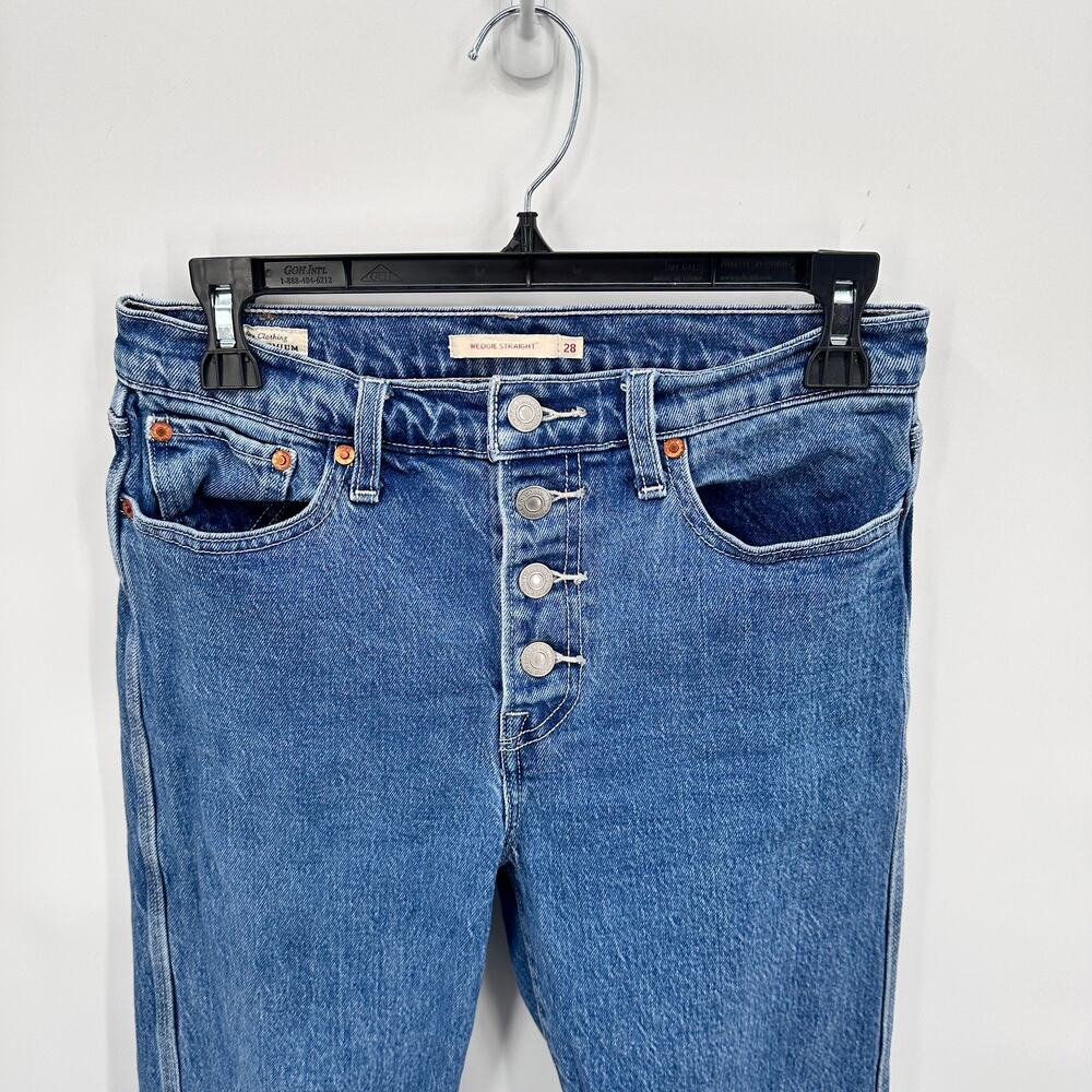 LEVI'S Wedgie Straight Denim Jean // 28x26 26995-0000 - Picture 4 of 11